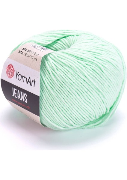 Yarn Art Jeans Amigurumi Örgü ipi 79 Su Yeşili Hırka Örgü ipi Bebek ipi Punch ipi 3'lü Paket