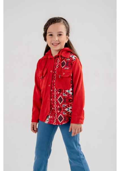Kız Çocuk Etnik Detaylı Gömlek 3060