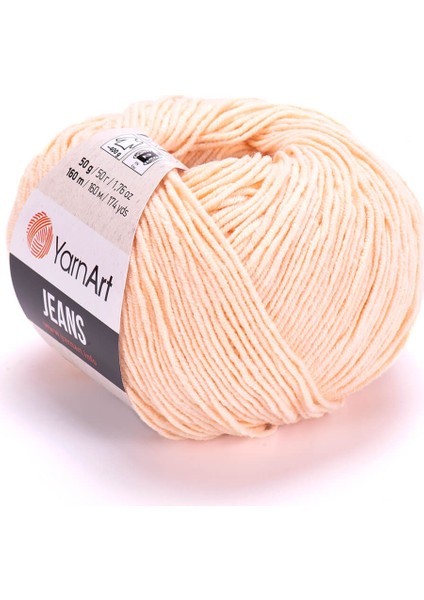 Yarn Art Jeans Amigurumi Örgü ipi 73 Yavruağzı Hırka Örgü ipi Bebek ipi Punch ipi 3'lü Paket