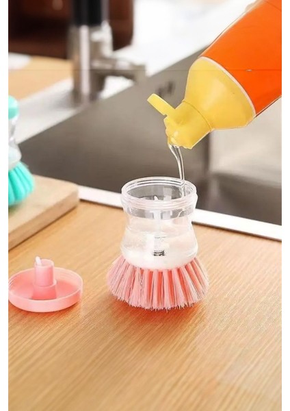 Sıvı Deterjan Hazneli Bulaşık Fırçası 8,5 cm 1 Adet