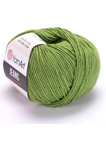 Yarn Art Jeans Amigurumi Örgü ipi 69 Yeşil Hırka Örgü ipi Bebek ipi Punch ipi 3'lü Paket