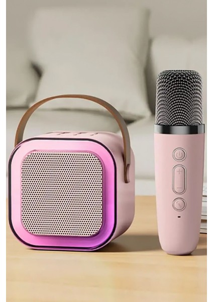 Karaoke Seti Bluetooth Hoperlör Mikrofonlu Kareoke Hoperlörü
