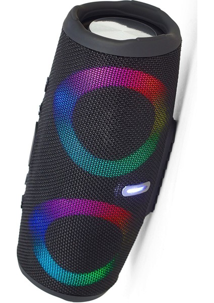 Suya Tere Dayanıklı Bluetooth Özellikli LED Işıklı Taşınabilir Radyo Özellikli Hoperlör