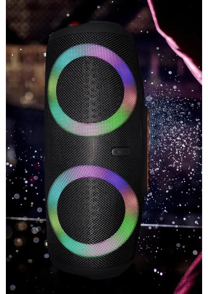 Suya Tere Dayanıklı Bluetooth Özellikli LED Işıklı Taşınabilir Radyo Özellikli Hoperlör