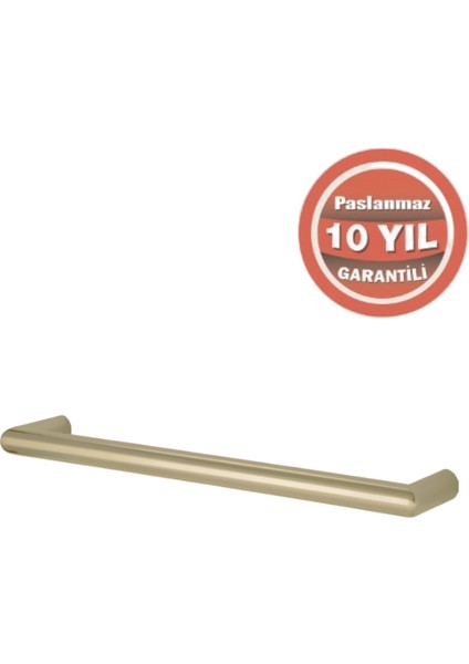 Paslanmaz Pirinç Flora Küvet Kolu Rozetsiz 50CM Altın Sarı Gold