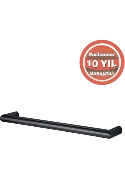 Paslanmaz Pirinç Flora Küvet Kolu Rozetsiz 60CM Mat Siyah
