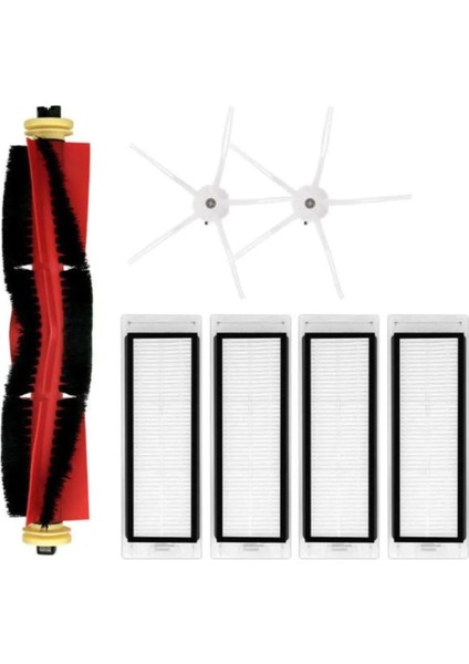 Roborock S5 Max, S6, S6 Pure, S6 Max V Beyaz Robot Süpürge Uyumlu 7'li Yedek Parça Seti