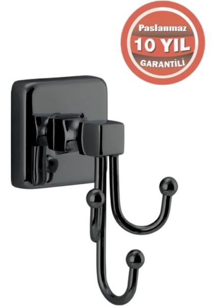 Paslanmaz Pirinç Kumru Üçlü Bornozluk Mat Siyah modelleri