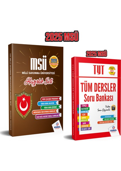 2025 Msü Hazırlık Seti Konu Anlatımlı ve Soru Bankası