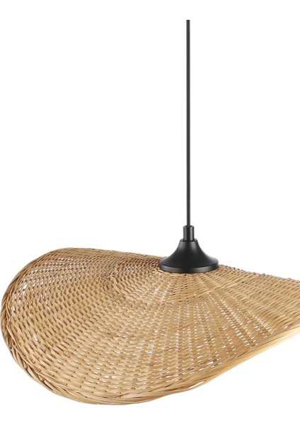 Doğal Rattan Sarkıt Avize Iskandinav Tarz El Yapımı Aydınlatma Salon Oturma Odası Mutfak (45 cm ) Oceanpoint