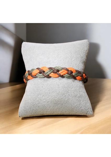 Baharın Renkleri Ip Bileklik ( Turuncu-Kahverengi- Yeşil ) Renk modelleri