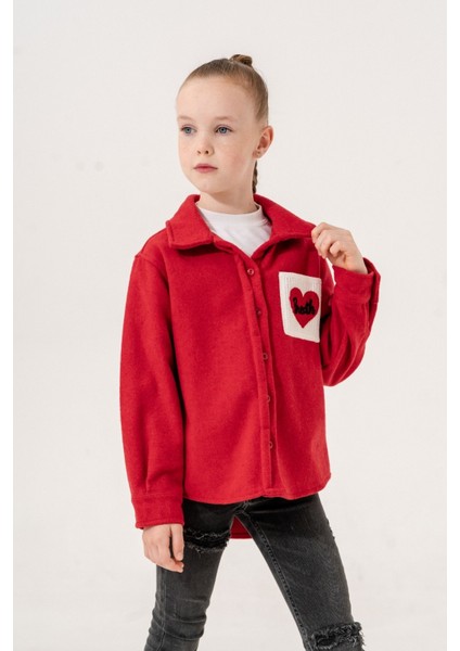 Kız Çocuk Triko Cepli Gömlek 3130 fiyatları