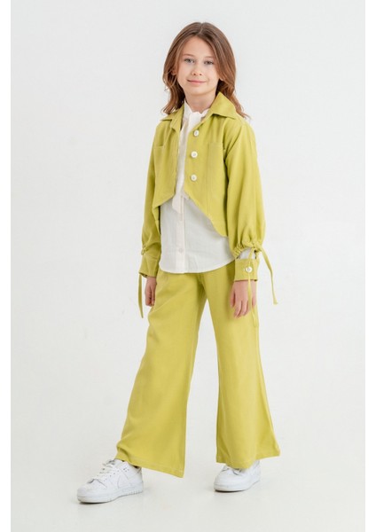 Kız Çocuk Zıt Dikişli Üçlü Takım 4410 fiyatları