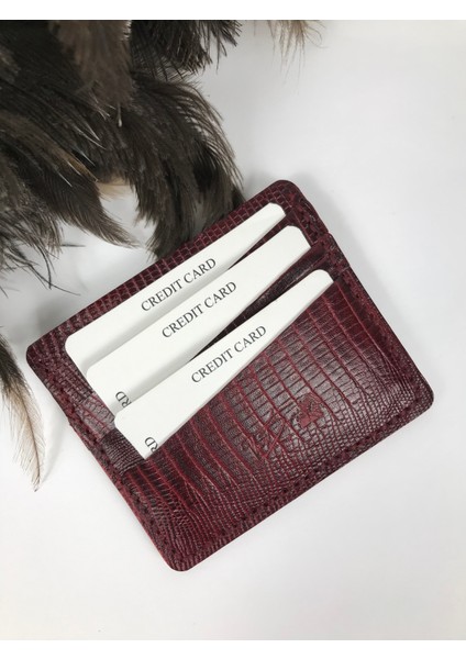 Kartlık Bordo Yılan Desenli Hakiki Deri Unisex fiyatları