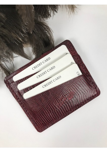 Kartlık Bordo Yılan Desenli Hakiki Deri Unisex modelleri