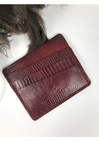 Kartlık Bordo Yılan Desenli Hakiki Deri Unisex fırsatları