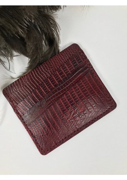 Kartlık Bordo Yılan Desenli Hakiki Deri Unisex indirimleri