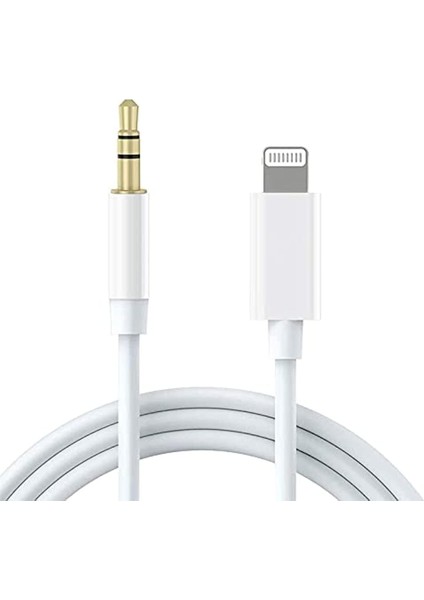 Zeniflare Apple Ipad ve Iphone Uyumlu 1mt Lightning Aux Kablo, Iphone 7,8,x,11,12,13 Serisi Ses Kablosu