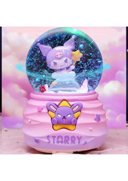 Kuromi Büyük Boy Püskürtmeli Müzikli Işıklı Kar Küresi fırsatları