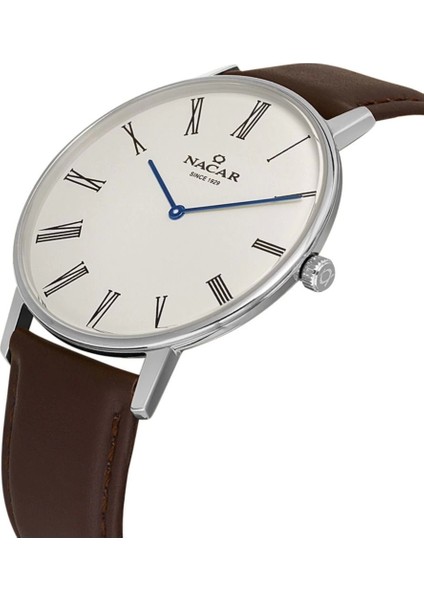 Kahverengi Hakiki Deri Erkek Kol Saati NC34-290290-AWL2 fiyatları