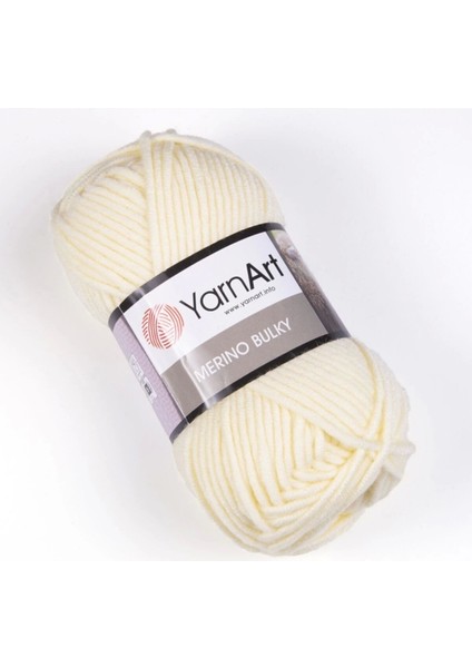 Merıno Bulky - El Örgü Ipi KREM-7003