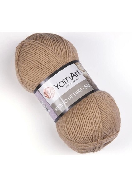 Merıno De Luxe 50 - El Örgü Ipi BEJ-511