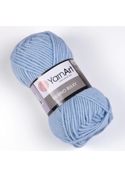 Merıno Bulky - El Örgü Ipi Bebe MAVISI-215