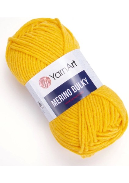 Merıno Bulky - El Örgü Ipi SARI-586