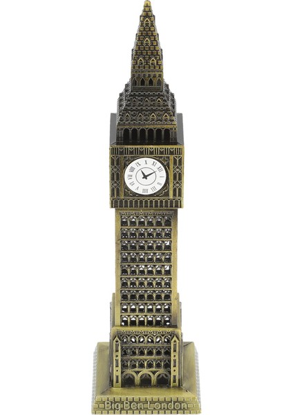 Antik Bronz Big Ben Saat Kulesi: Retro London Yapı Maketi, Dekoratif Objeler indirimleri