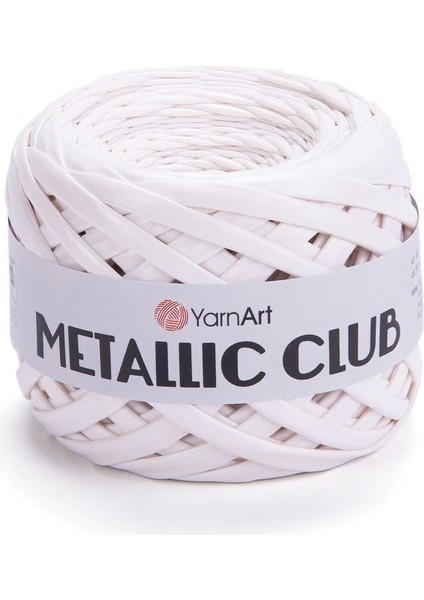 Metallıc Club - Örgü ipi BEYAZ-8121
