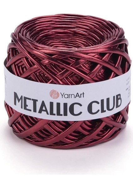Metallıc Club - Örgü ipi 8113-ŞARAP Kırmızısı