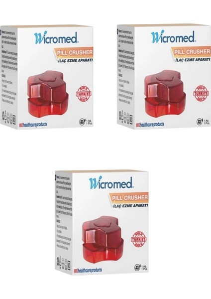 Ilaç Ezme Aparatı 3 Adet