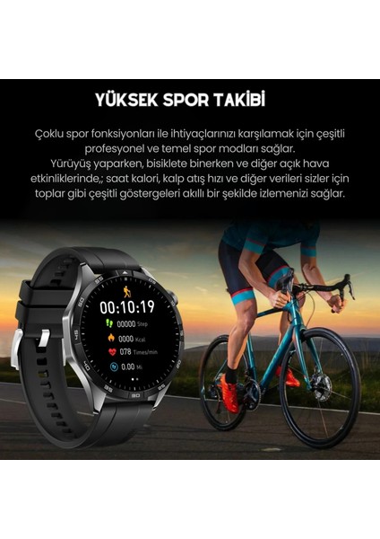 Watch 4 Rw 56 Curved Amoled Ekran 3 Kordon Akıllı Saat Akıllı Saat Ios ve Android Uyumlu