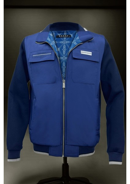 Erkek Kışlık Ceket Içi Polarlı Paraşüt Kumaş Detaylı Kapaklı Cepler Fermuarlı Yan Cepler modelleri