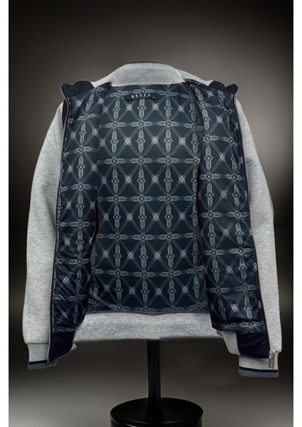 Erkek Kışlık Gri Ceket Içi Astarlı Kalın Kumaş Kapaklı Fermuarlı Yan Cepler fırsatları