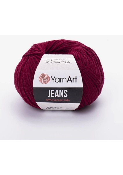 Jeans Amigurumi Örgü Ipi Bordo 66 Amigurimi Bebek Ipi