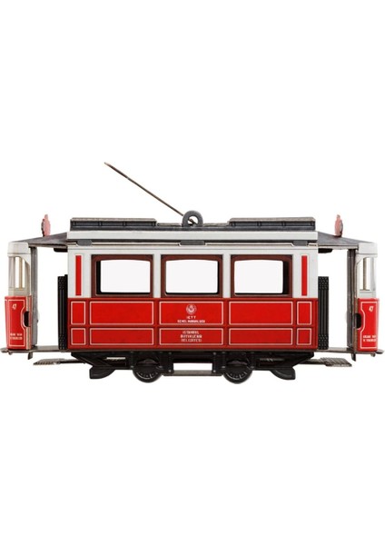Nostaljik Tren (Kırmızı Kutu) 3D Karton Puzzle Yapboz