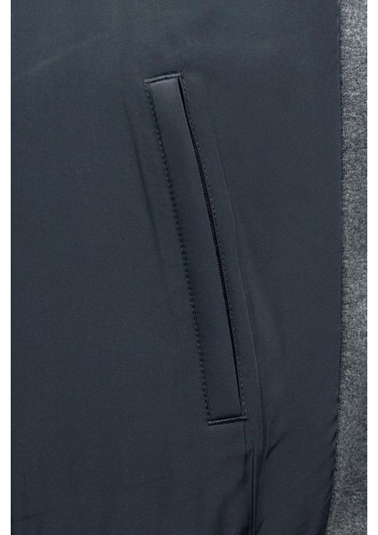 Erkek Kışlık Füme Ceket Içi Astarlı Kalın Kumaş Kapaklı Fermuarlı Yan Cepler indirimleri