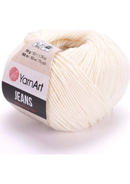 Jeans Amigurumi Örgü ipi Krem 03 Amigurimi Bebek ipi