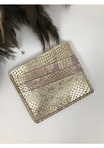 Kartlık Bej - Rose Yılan Desenli Hakiki Deri Kadın Model fırsatları