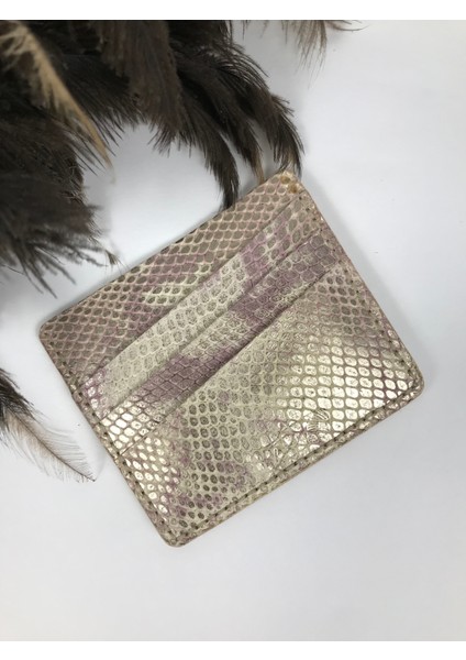 Kartlık Bej - Rose Yılan Desenli Hakiki Deri Kadın Model indirimleri