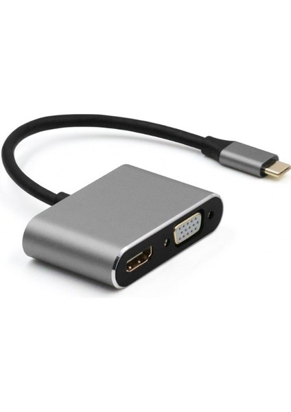 5in1 Type-C USB 3.1 HDMI Çevirici Dönüştürücü Hub. 4K UHD Fullhd