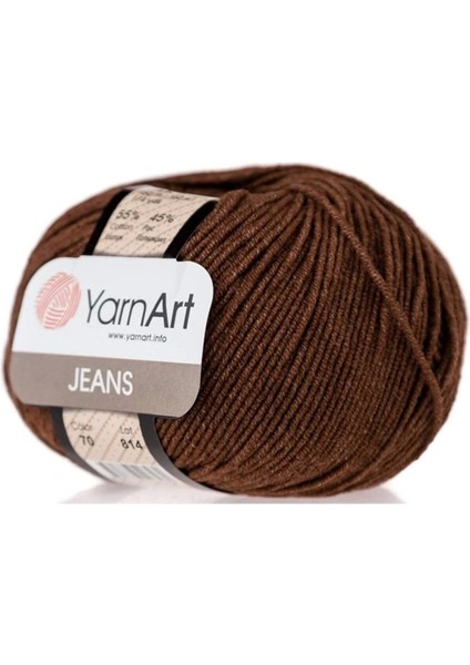 Jeans Amigurumi Örgü Ipi Kahverengi 70 Amigurimi Bebek Ipi
