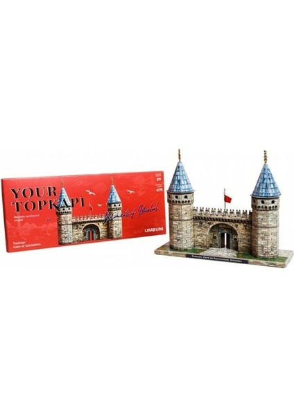 Topkapı Sarayı Selamlık Kapısı 3D Karton Puzzle Yapboz
