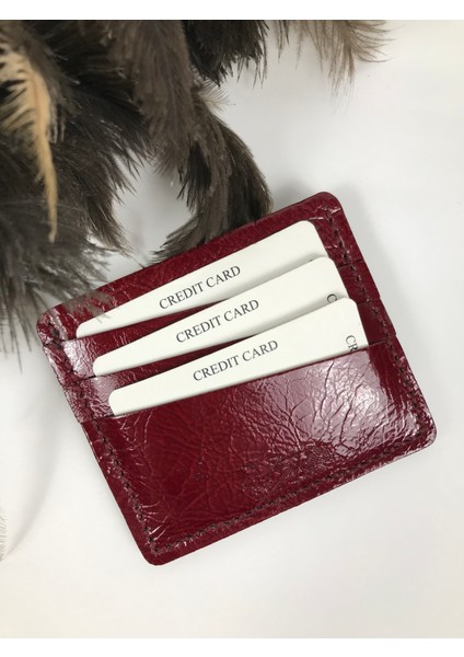 Kartlık Bordo Renk Hakiki Deri Unisex fiyatları