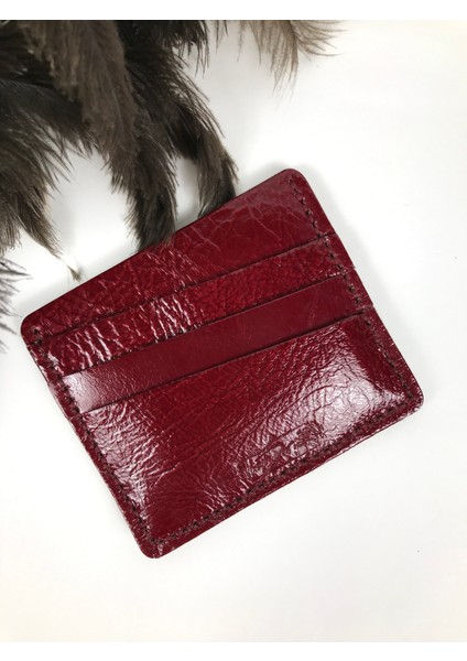 Kartlık Bordo Renk Hakiki Deri Unisex modelleri