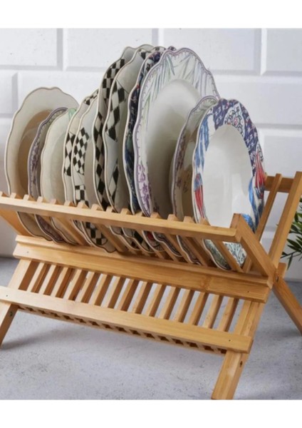 Bambu Katlanabilir-Antibakteriyel-Tabaklık Bulaşıklık modelleri