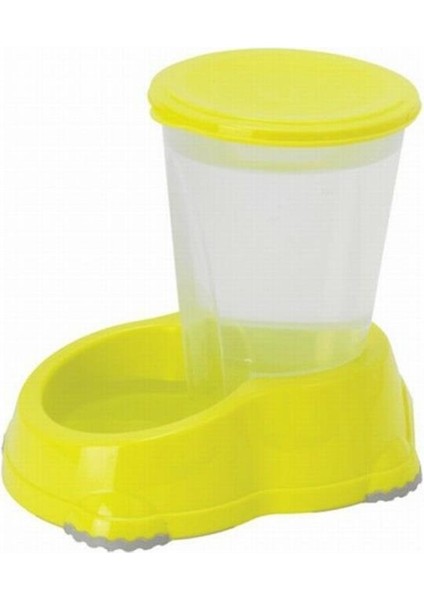Smart Hazneli Kedi ve Köpek Su Kabı Sarı 1,5 Lt