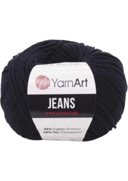 Jeans Amigurumi Örgü ipi 5'li Paket 53 Siyah Renk Amigurimi Bebek ipi modelleri