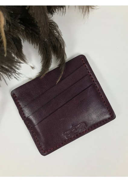 Kartlık Mürdüm Renk Hakiki Deri Unisex fiyatları